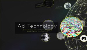 Image from the corporate video showing an Ad technology animated still