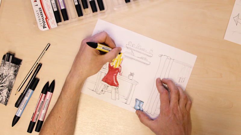 Storyboarding for TV Advert Production