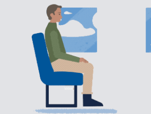 Flight safety position animation