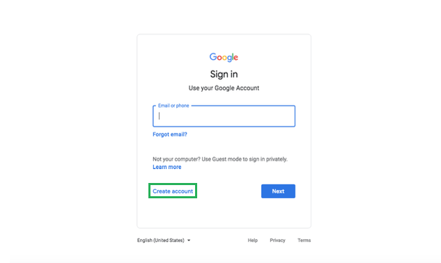 Sign in gmail