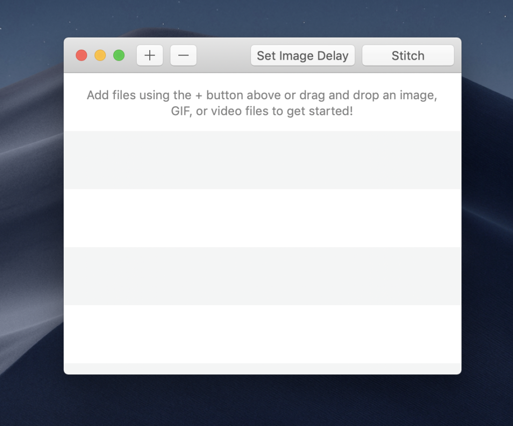 stitch media from mac for gif