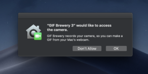 Allow Gif maker software access