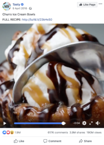Tasty using social media video for their business