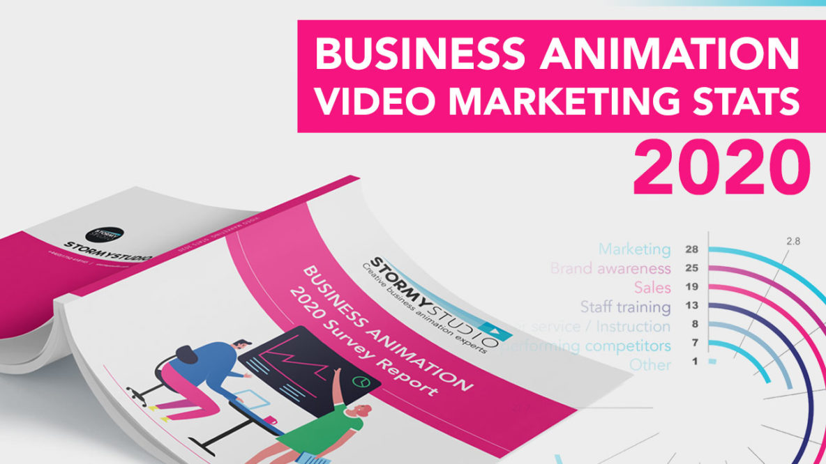 Business animation video marketing stats survey image
