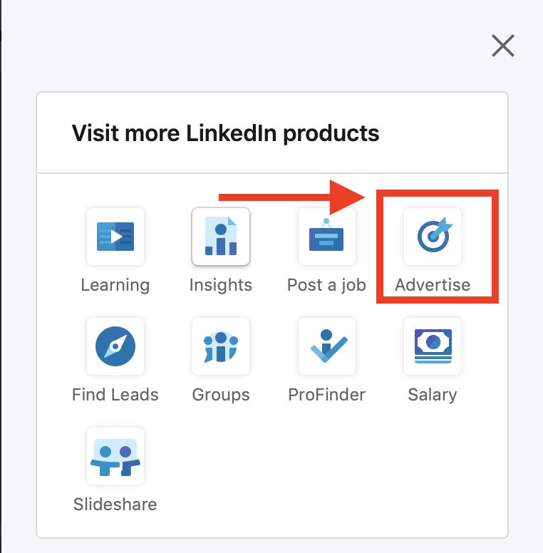 Image shows how to advertise on LinkedIn through campaign manager