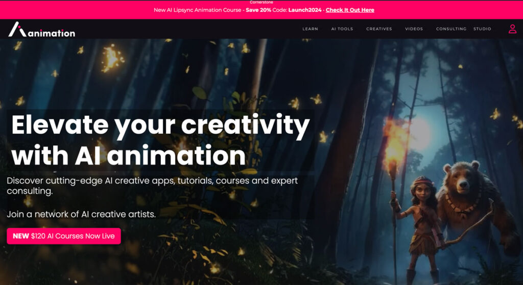 best ai animation website, courses, consutling, creatives, tutorials